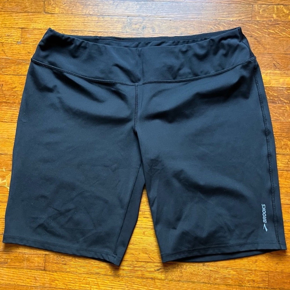 Brooks Black Stretch Walking Shorts XL